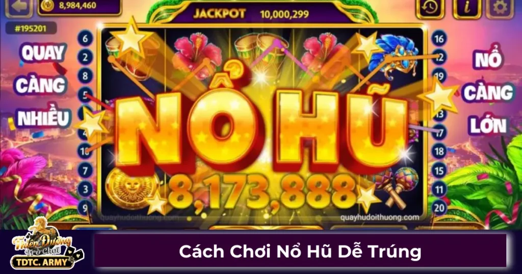 Cách Chơi Nổ Hũ Dễ Trúng: Hướng Dẫn Từ Các Cao Thủ TDTC 1 Nổ hũ là gì? Cách hoạt động của game nổ hũ